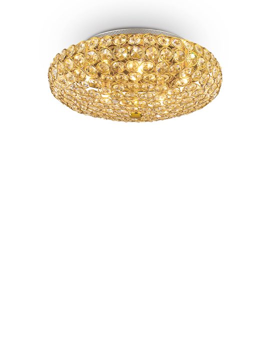 IDEAL LUX plafonjera KING PL5 ORO - 73187