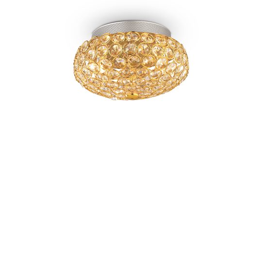 IDEAL LUX plafonjera KING PL3 ORO - 75402