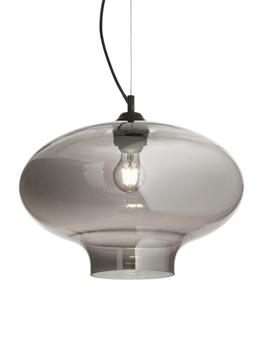 IDEAL LUX luster BISTRO' SP1 ROUND FUME' - 120904