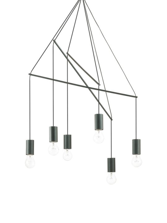 IDEAL LUX luster POP SP6 NERO - 158815