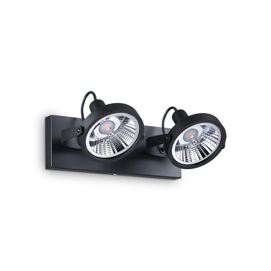 IDEAL LUX plafonjera GLIM PL2 NERO - 200248