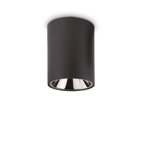 IDEAL LUX plafonjera NITRO PL 15W ROUND NERO - 205984