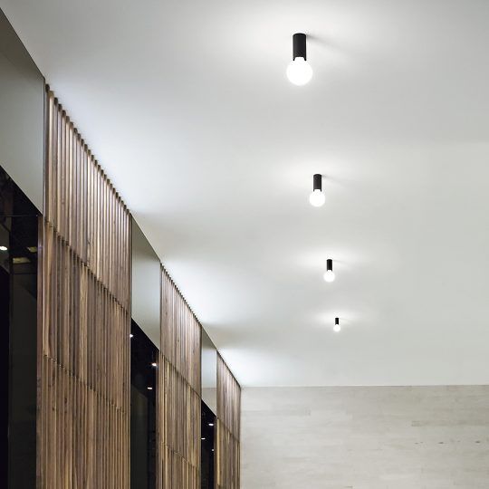 IDEAL LUX plafonjera PETIT PL1 NERO - 232980