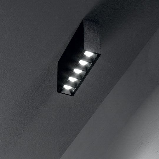 IDEAL LUX plafonjera LIKA SURFACE 12W 3000K BK - 244884