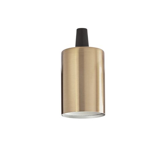 IDEAL LUX pribor PORTALAMPADA E27 LISCIO OTTONE BRUNITO - 249247