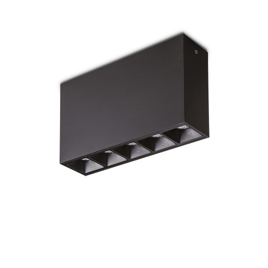 IDEAL LUX plafonjera LIKA SURFACE 12W 4000K BK - 267821