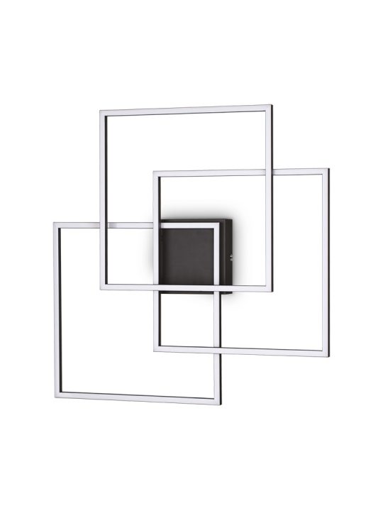 IDEAL LUX plafonjera FRAME PL QUADRATO NERO - 270678